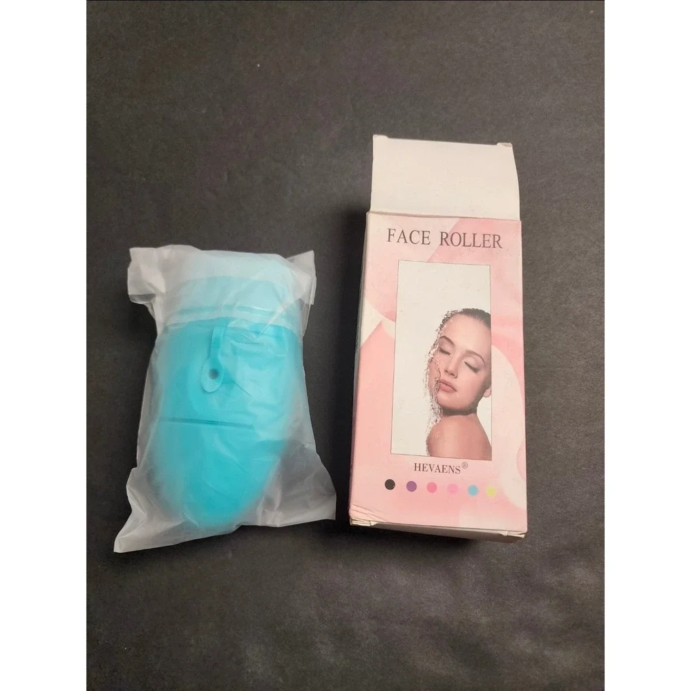 Hevaens Ice Face Roller Blue Silicone Facial Massager Puffy Eyes and Contour 622